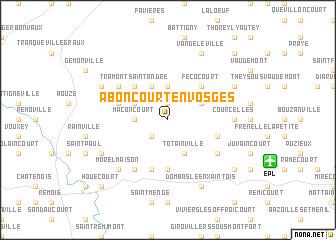 map of Aboncourt-en-Vosges