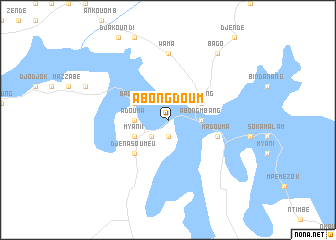 map of Abong Doum