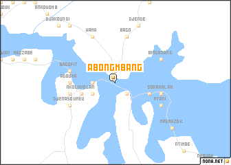 map of Abong Mbang