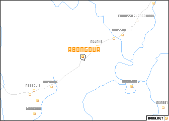 map of Abongoua