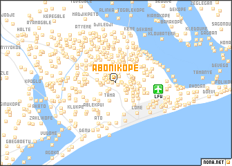 map of Aboni Kopé