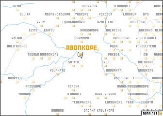 map of Abonkopé