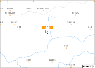 map of Ābono