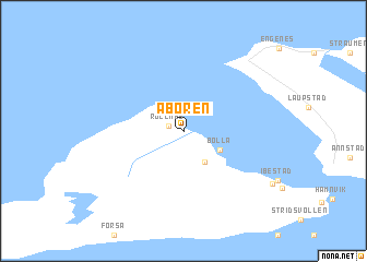 map of Åboren