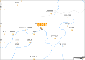 map of Abosa