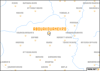 map of Abouakouamékro