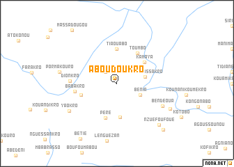 map of Aboudoukro