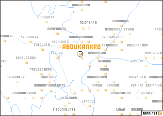 map of Aboukankro