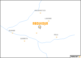 map of Aboukoua