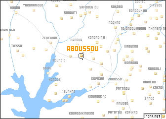 map of Aboussou