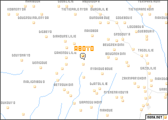 map of Aboyo