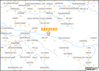 map of Āb Parān