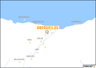 map of Abra de Ilog