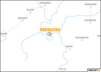 map of Abradinou