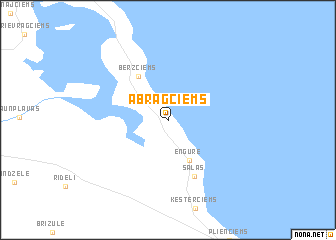 map of Abragciems