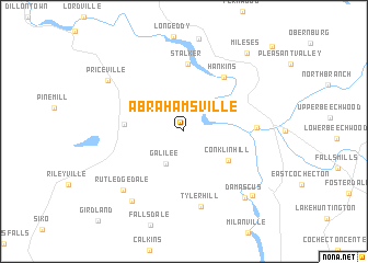 map of Abrahamsville