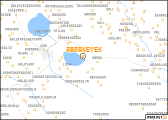 map of Ābrāk-e Yek