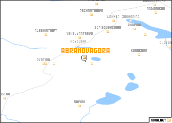 map of Abramova Gora