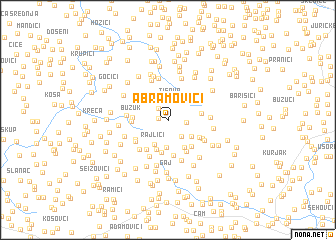 map of Abramovići