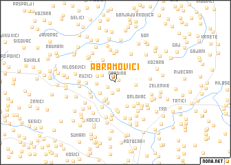 map of Abramovići