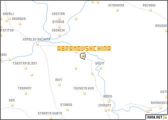 map of Abramovshchina