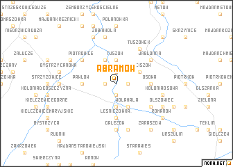 map of Abramów