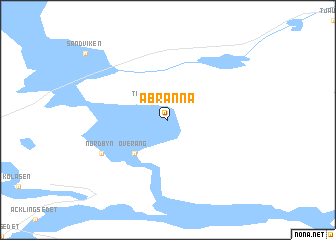 map of Åbränna