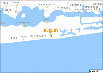 map of Abréby