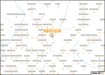 map of Abresua