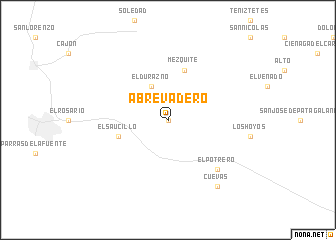 map of Abrevadero