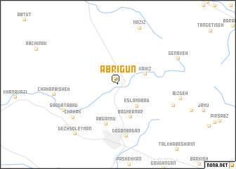 map of Āb Rīgūn