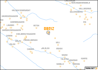 map of Ābrīz