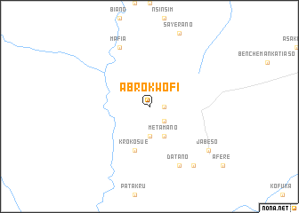 map of Abrokwofi