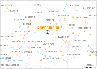 map of Abrosimovo