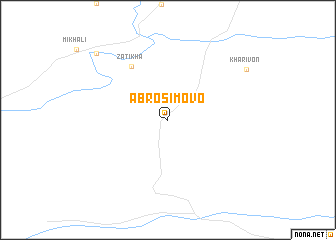 map of Abrosimovo