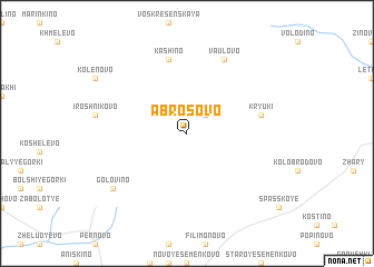 map of Abrosovo