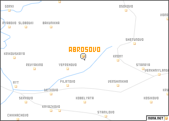 map of Abrosovo