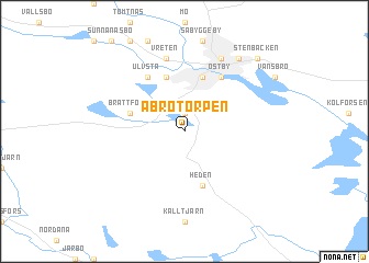 map of Åbrotorpen