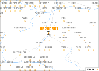 map of Abrud-Sat