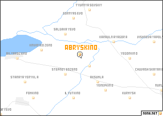 map of Abryskino