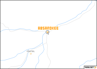 map of Absarokee