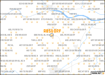 map of Absdorf