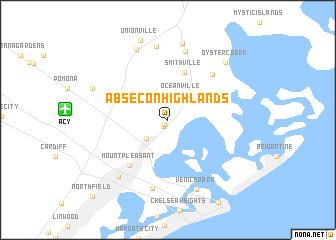 map of Absecon Highlands