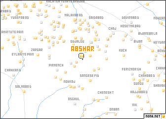 map of Ābshar