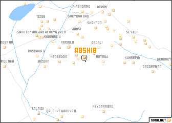 map of Āb Shīb