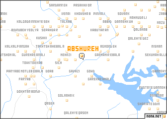 map of Āb Shūreh