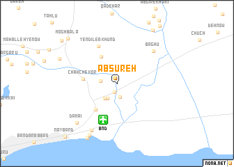 map of Ābsūreh