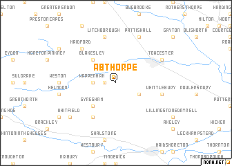 map of Abthorpe