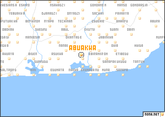 map of Abuakwa