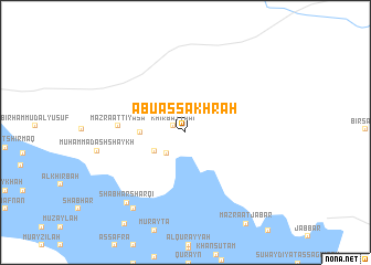map of Abū aş Şakhrah